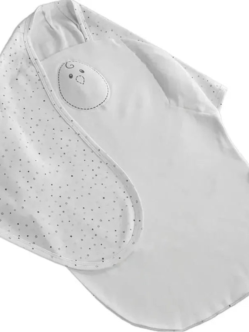 Nested Bean White Swaddle with Subtle Star Print